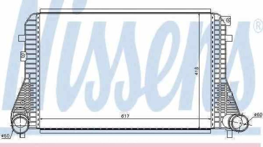 Radiator intercooler SKODA YETI 5L NISSENS 96568