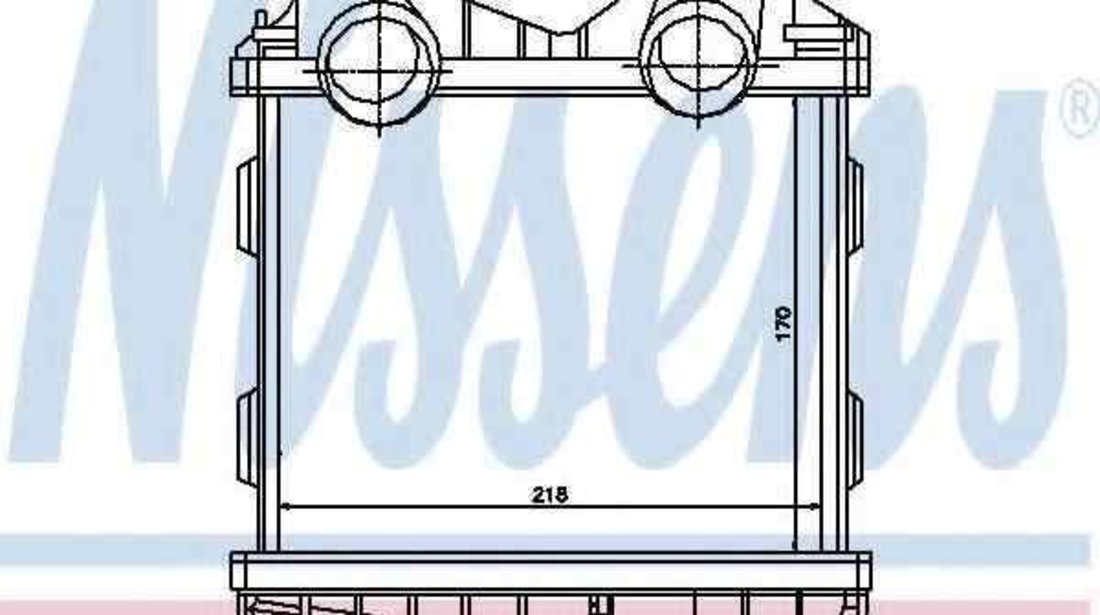 Radiator intercooler SMART CITY-COUPE (450) NISSENS 96893