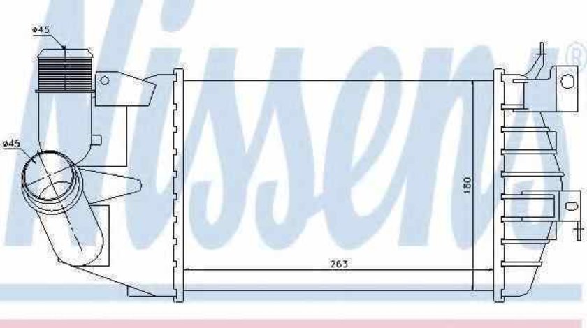 Radiator intercooler VAUXHALL ASTRA Mk V H hatchback Producator NISSENS 96587