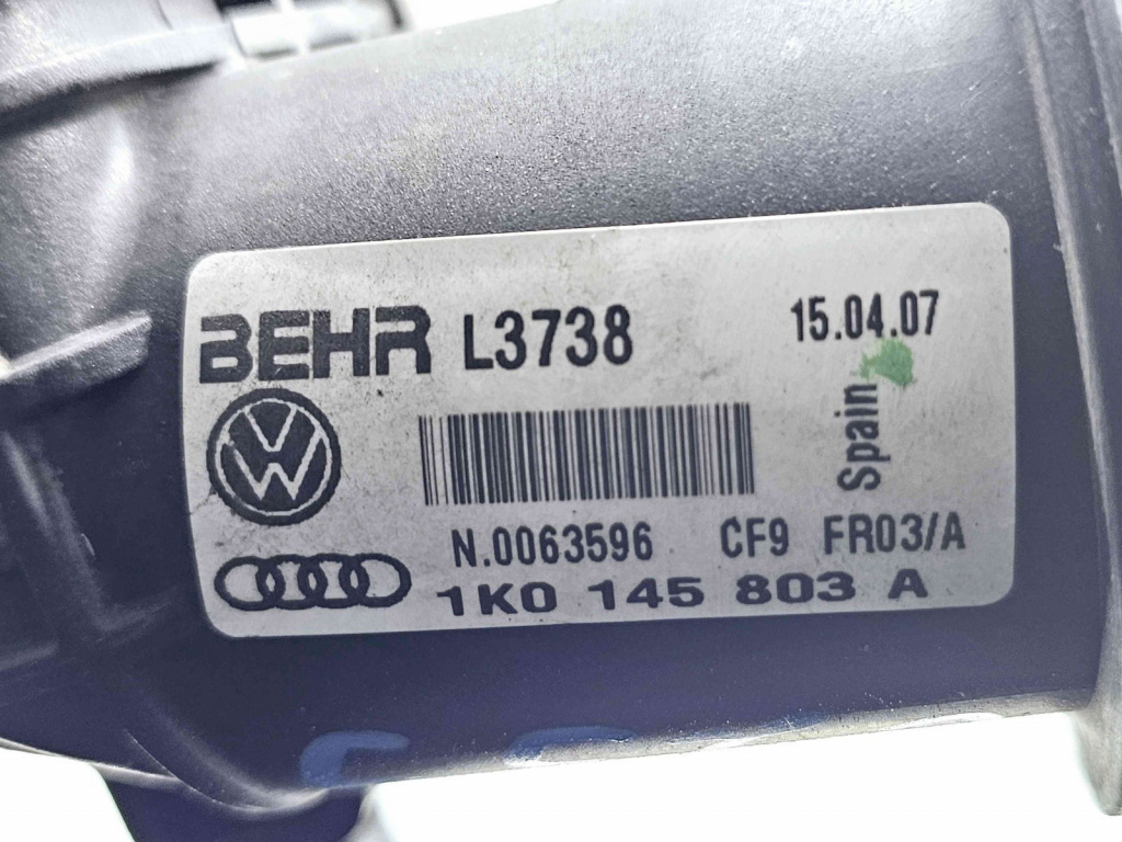 Radiator intercooler Volkswagen Touran (1T1, 1T2) [Fabr 2003-2010] 1K0145803A 2.0 FSI BWA 147KW / 200CP
