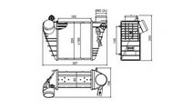 Radiator intercooler Volkswagen VW GOLF Mk IV Esta...