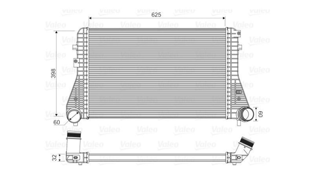 Radiator intercooler Volkswagen VW PASSAT (3G2) 2014- #2 1K0145803AK