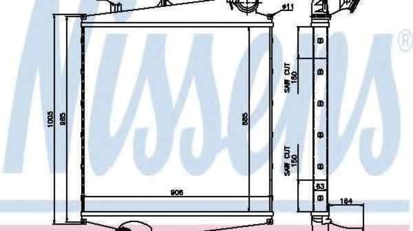 Radiator intercooler VOLVO FH 16 NISSENS 96990