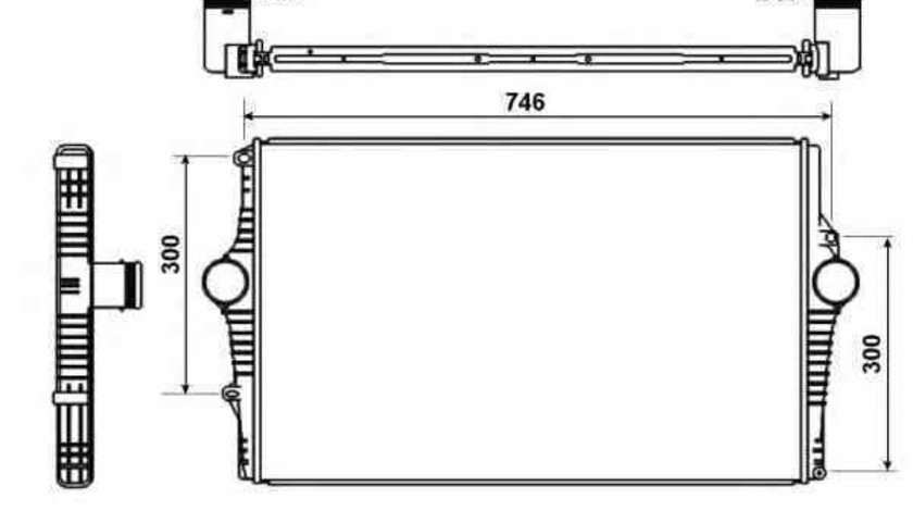 Radiator intercooler VOLVO S60 I NRF 30501