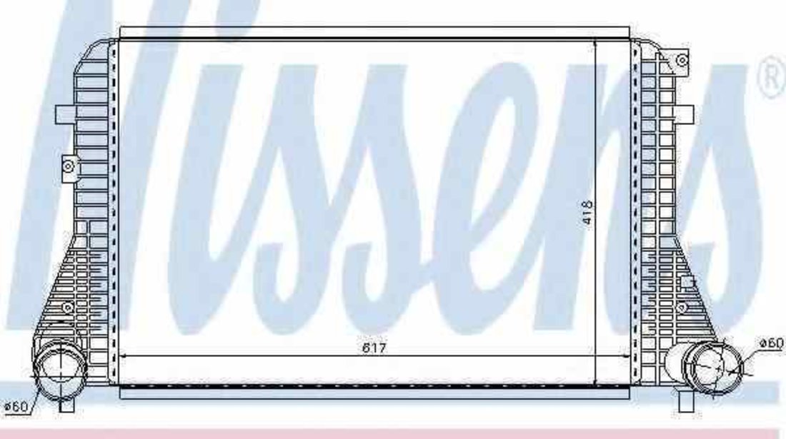 Radiator intercooler VW BEETLE 5C1 NISSENS 96568