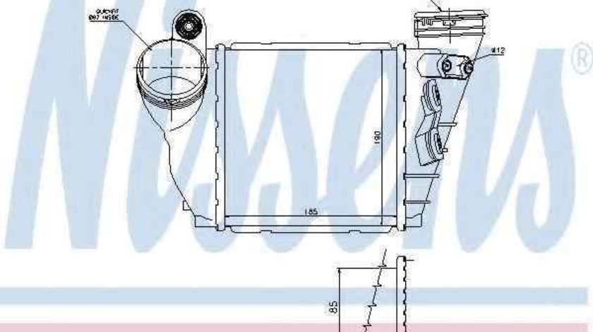 Radiator intercooler VW BORA (1J2) NISSENS 96487