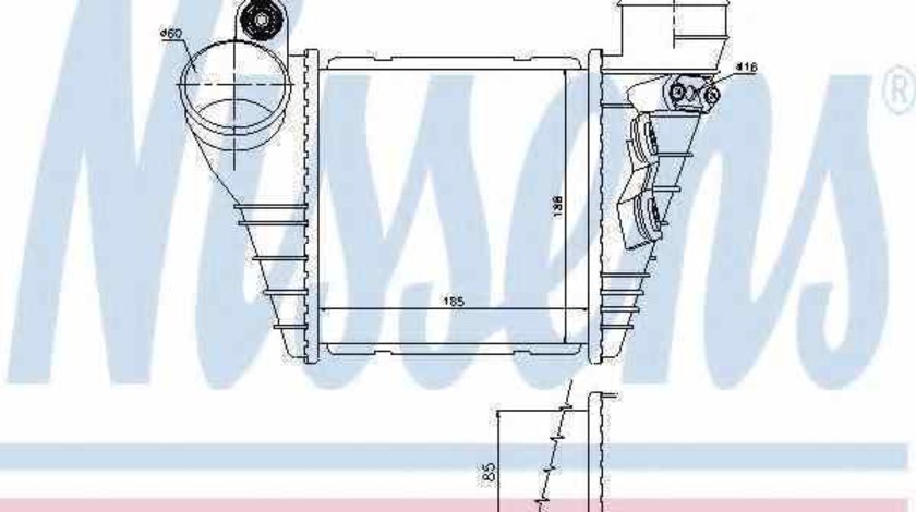 Radiator intercooler VW BORA 1J2 NISSENS 96847