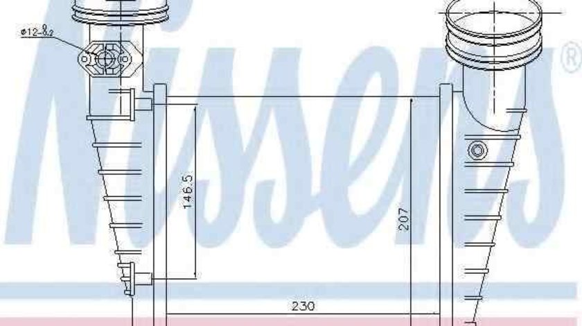 Radiator intercooler VW PASSAT (3B3) NISSENS 96731