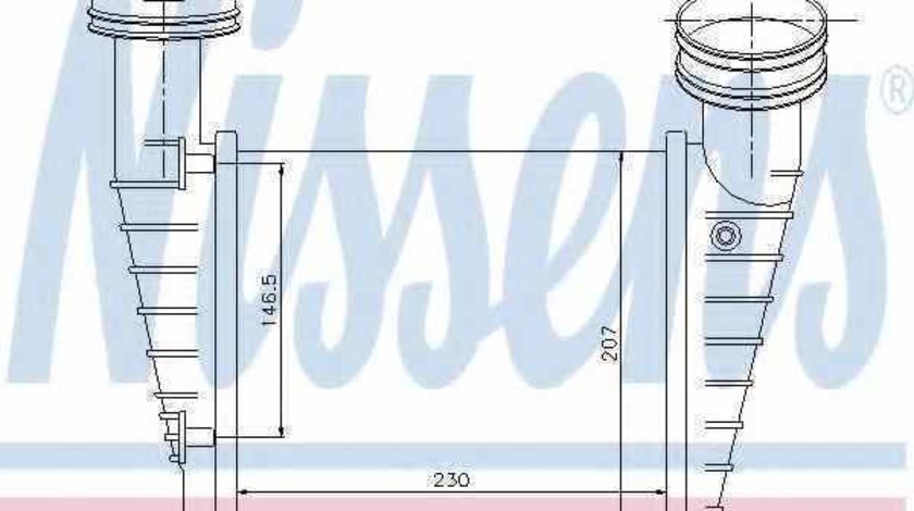 Radiator intercooler VW PASSAT 3B3 Producator NISSENS 96680