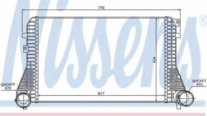 Radiator intercooler VW PASSAT 3C2 Producator NISSENS 96610