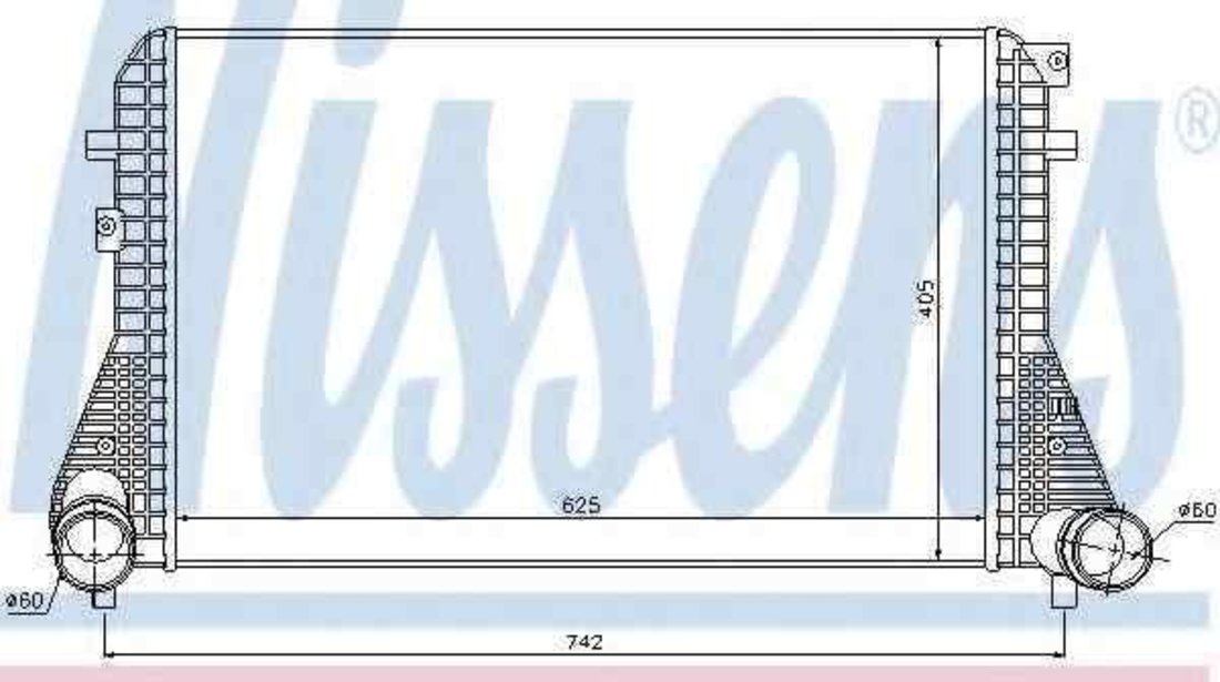 Radiator intercooler VW PASSAT CC (357) NISSENS 96542