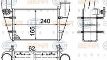 Radiator intercooler VW SVW PASSAT limuzina B5 HEL...