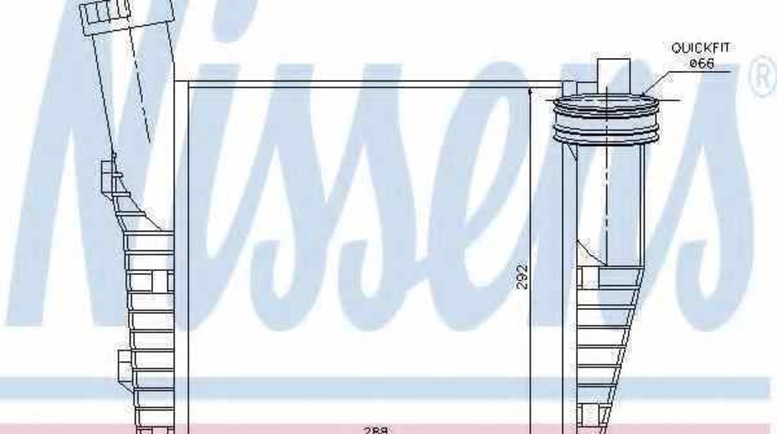 Radiator intercooler VW TOUAREG 7P5 NISSENS 96688