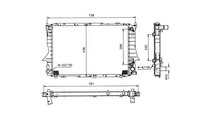 Radiator lichid racire Audi AUDI A6 Avant (4A, C4)...