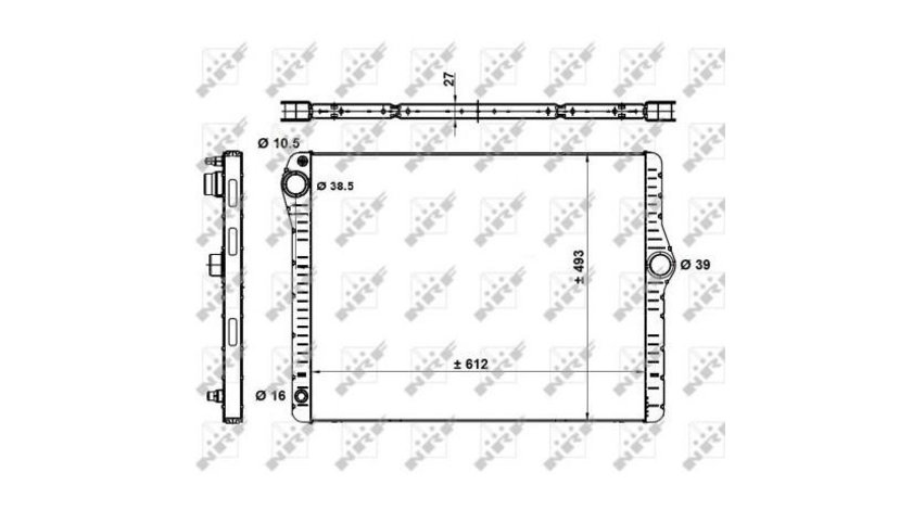 Radiator lichid racire BMW 5 Touring (F11) 2010-2016 #2 17117573257