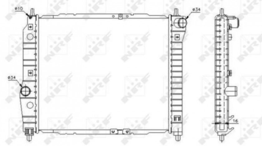 Radiator lichid racire Chevrolet AVEO hatchback (T200) 2003-2008 #3 01313017