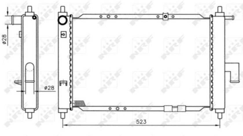 Radiator lichid racire Daewoo MATIZ (KLYA) 1998-2016 #3 01313014