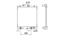 Radiator lichid racire Honda CRX Mk III (EH, EG) 1...