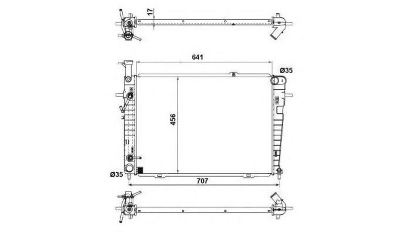 Radiator lichid racire Kia SPORTAGE (JE_, KM_) 2004-2016 #3 01283085