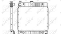 Radiator lichid racire Mercedes limuzina (W123) 19...