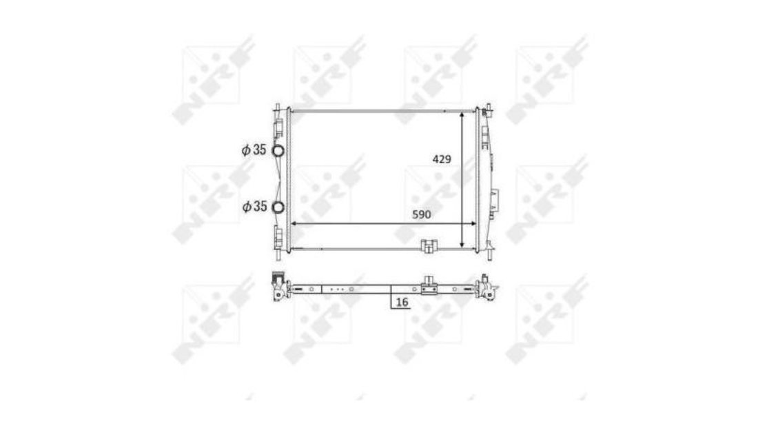 Radiator lichid racire Nissan Qashqai (2007->)[J10,NJ10,JJ10E] #2 070130N