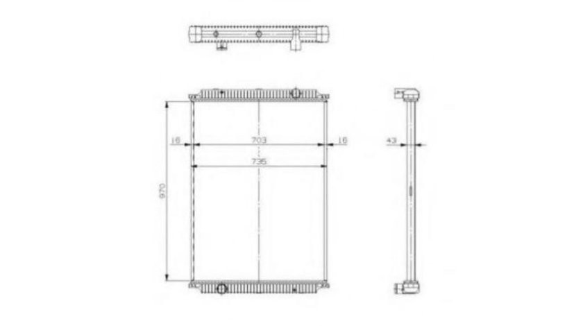 Radiator lichid racire Renault TRUCKS Premium 1996-2016 #3 02093016