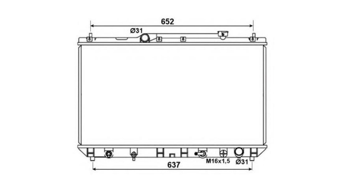 Radiator lichid racire Toyota CAMRY (_CV2_, _XV2_) 1996-2001 #2 1640003150