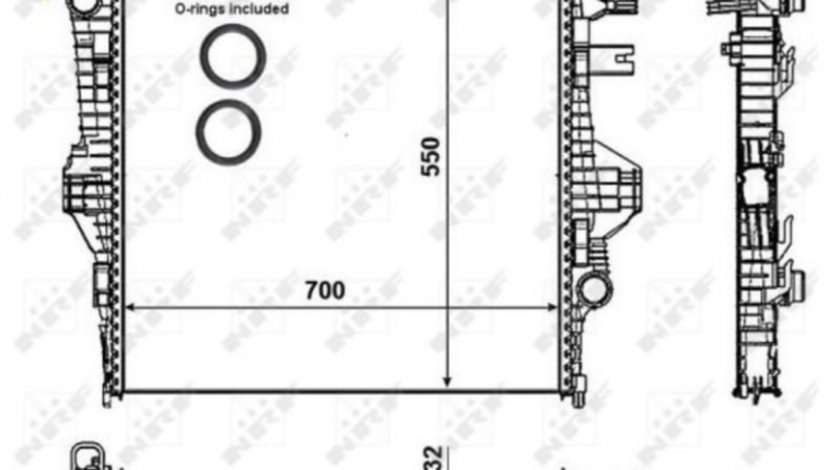 Radiator lichid racire Volkswagen VW TOUAREG (7P5) 2010-2016 #2 53005