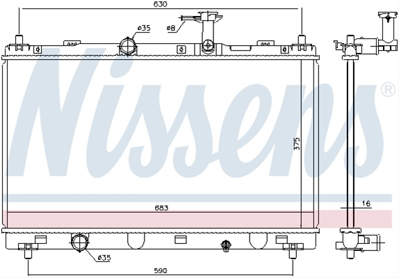 Radiator Nissens Suzuki 606146