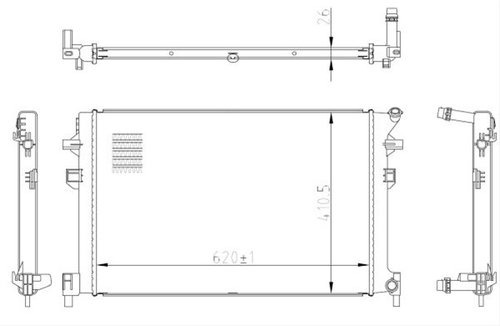Radiator Nrf Audi 50042