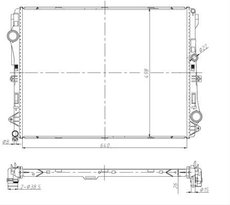Radiator Nrf Mercedes-Benz 50041
