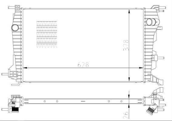 Radiator Nrf Renault 550004
