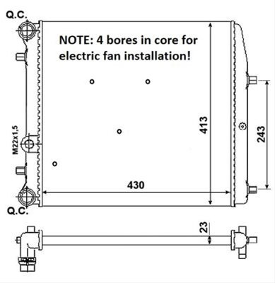 Radiator Nrf Seat 53021A