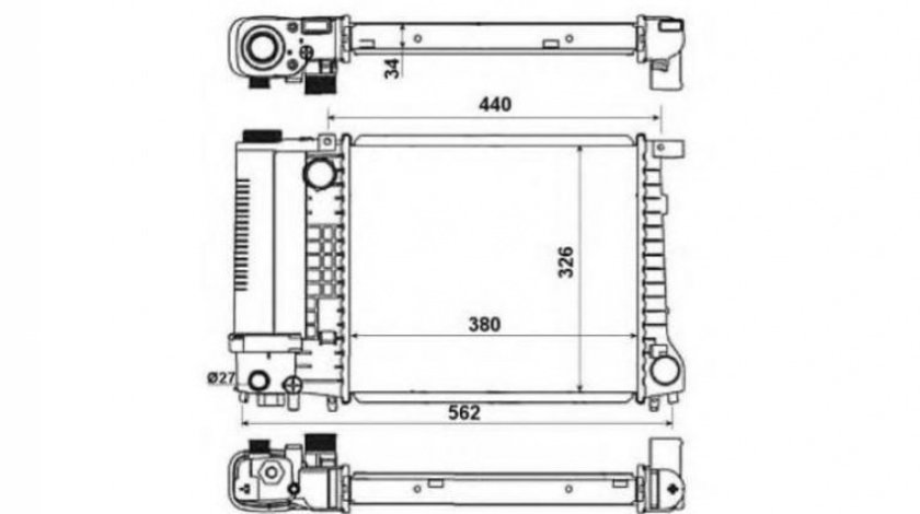 Radiator racire BMW 3 (E30) 1982-1992 #2 01023001