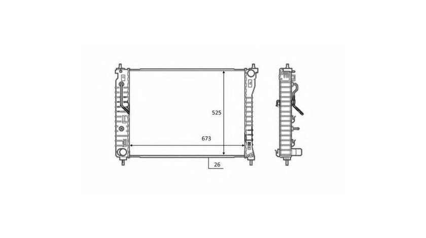 Radiator racire Chevrolet CAPTIVA (C100, C140) 2006-2016 #2 105044