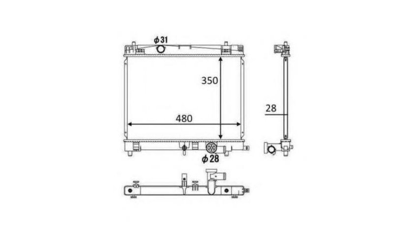 Radiator racire Daihatsu Charade (2011->) #3 028M78