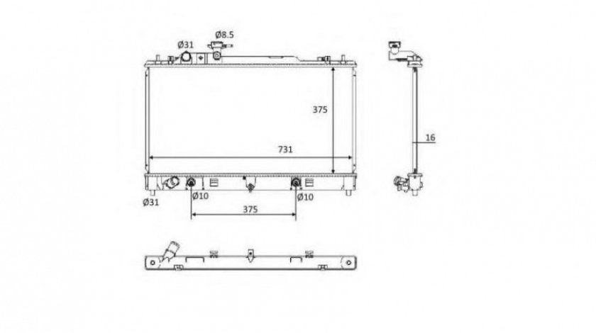 Radiator racire Mazda 6 combi-coupe (GH) 2008-2016 #3 107426
