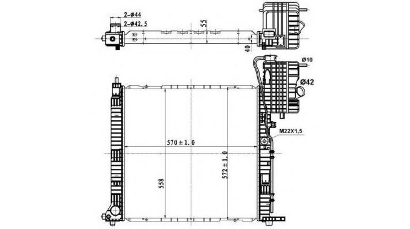 Radiator racire Mercedes VITO caroserie (638) 1997-2003 #2 118041