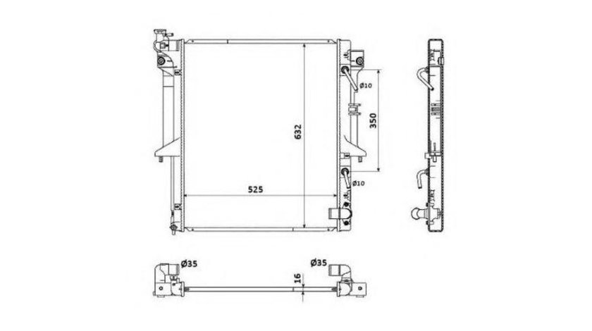 Radiator racire Mitsubishi L 200 (KB_T, KA_T) 2004-2016 #3 119094