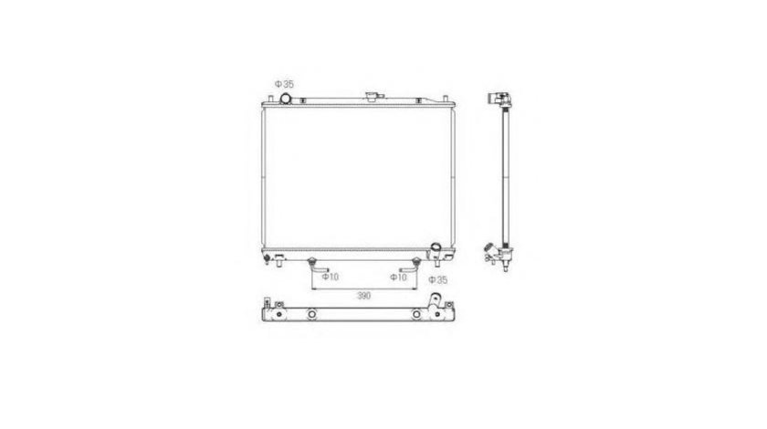 Radiator racire Mitsubishi PAJERO/SHOGUN III autoturism de teren, deschis (V6_W, V7_W) 2000-2006 #3 119076
