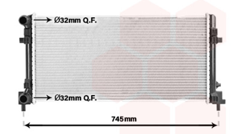 Radiator, racire motor (03012701 VAN WEZEL) AUDI,SEAT,SKODA