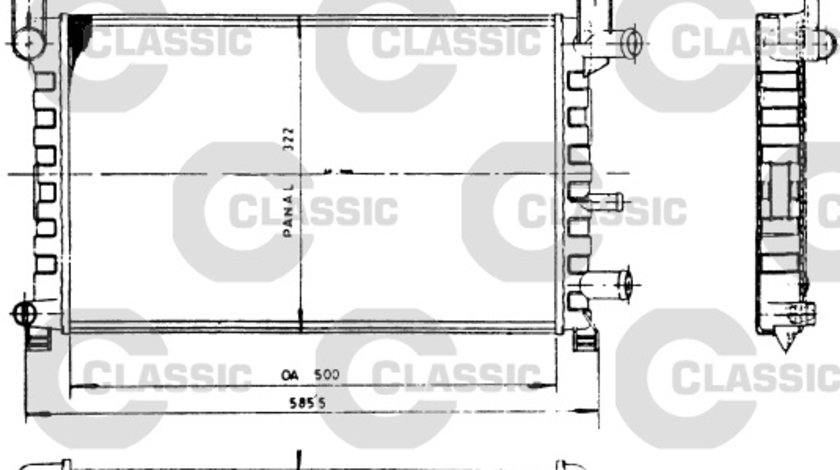 Radiator, racire motor (230483 VALEO)