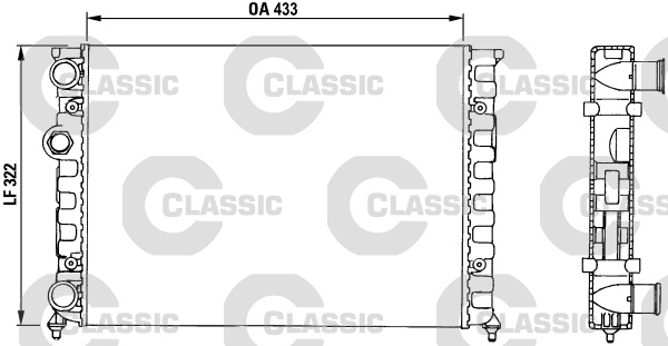 Radiator, racire motor (230503 VALEO) VW