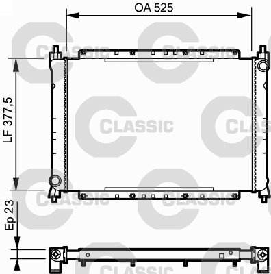 Radiator, racire motor (230565 VALEO) ROVER