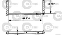 Radiator, racire motor (230945 VALEO) SEAT,VW