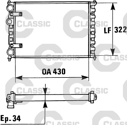 Radiator, racire motor (230946 VALEO)