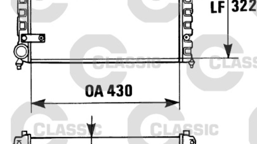 Radiator, racire motor (230946 VALEO)