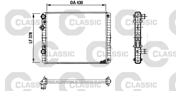 Radiator, racire motor (230956 VALEO)