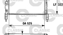 Radiator, racire motor (230975 VALEO) OPEL,VAUXHAL...