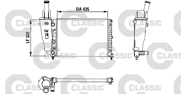 Radiator, racire motor (230976 VALEO)